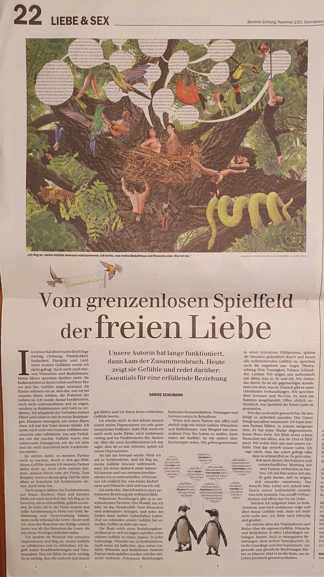 Artikel Kolumne Berliner Zeitung, Liebe und Sex