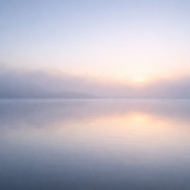 dem Tod begegnen - Nebel über einem See